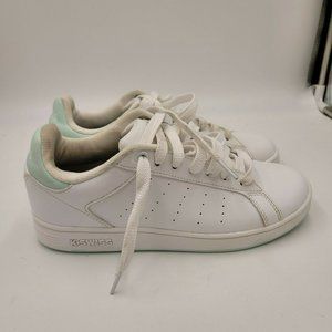 Size 8.5 Women / 7 Men K Swiss Clean Court White Baby Blue